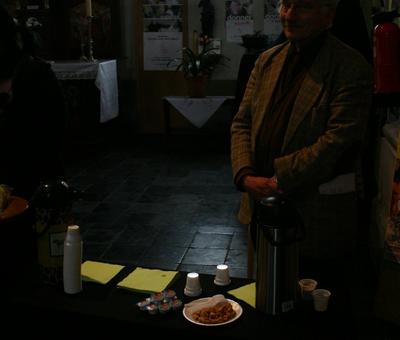 Café-rencontre servi par Jean-Pierre